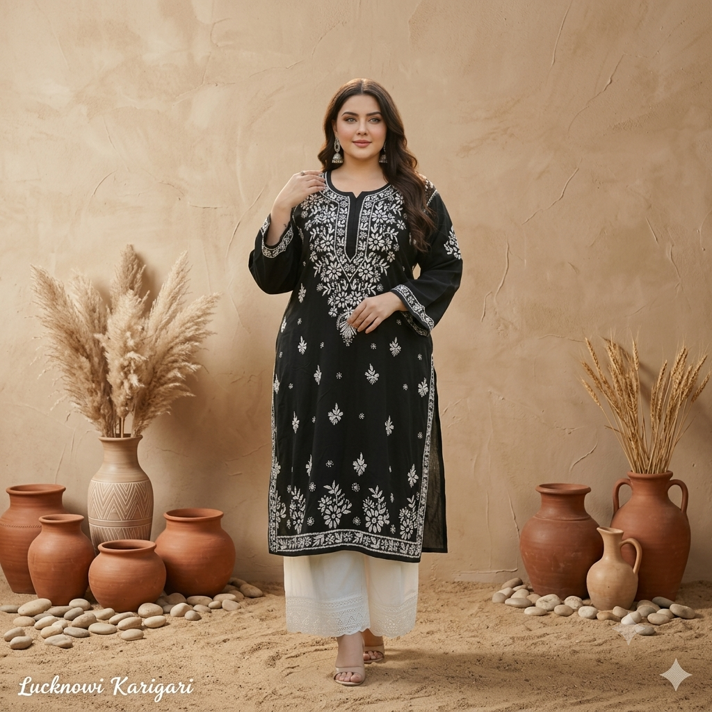Black Modal Kurta