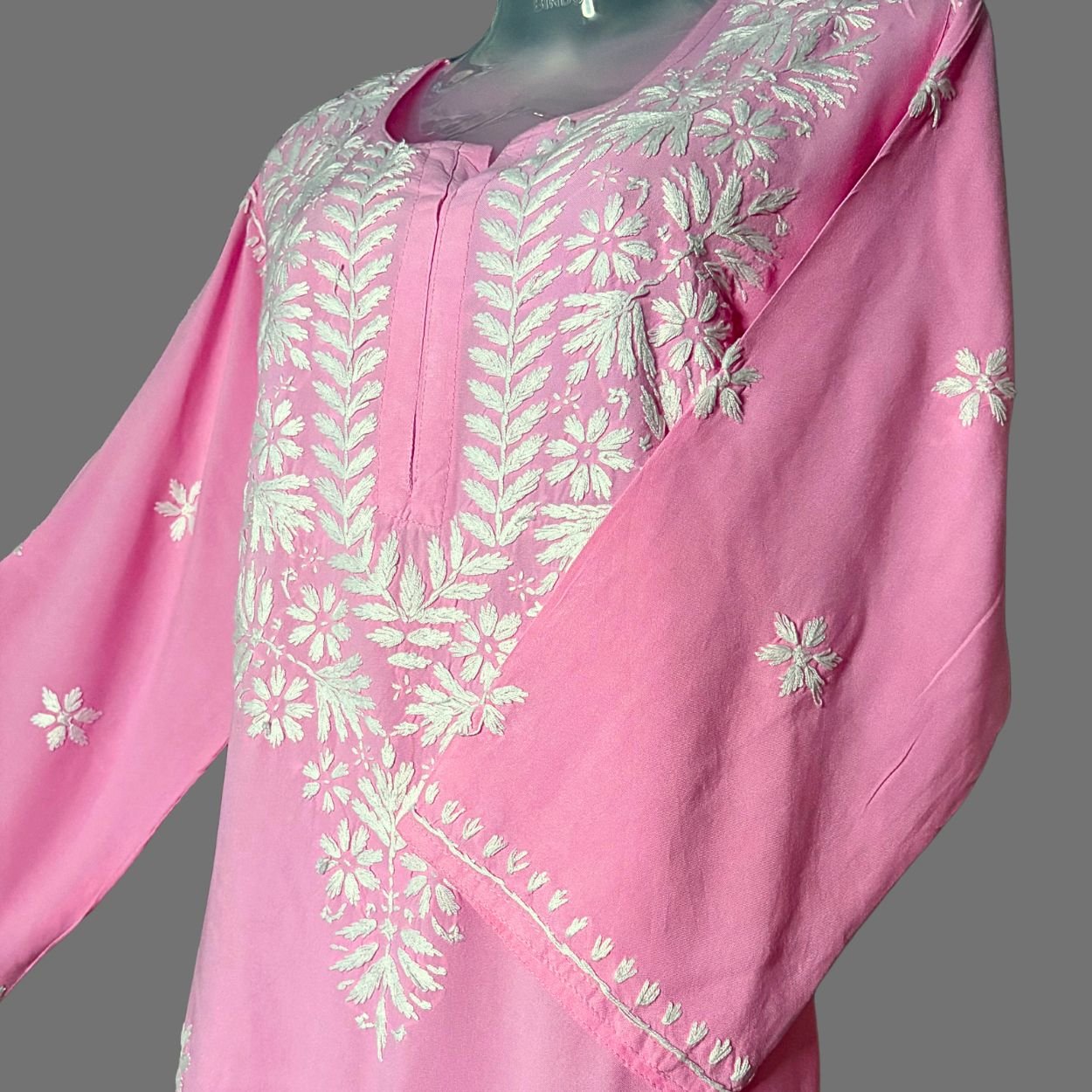 Baby Pink Rayon fabric GB Kurti - Image 2